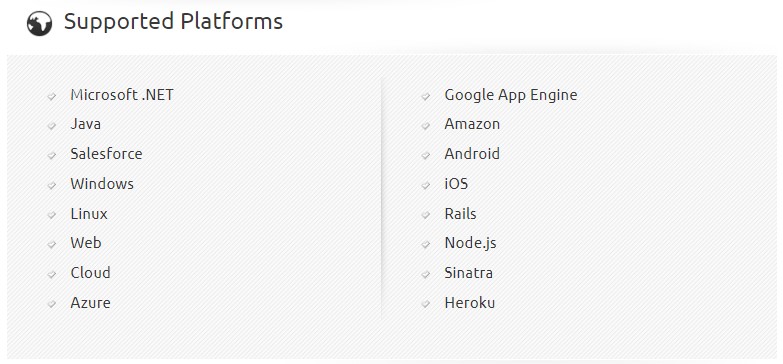 Supported Platforms email